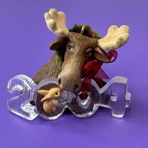 Hallmark Cool Decade 2004 Moose Polar Animal Figurines Dated Discontinued VTG